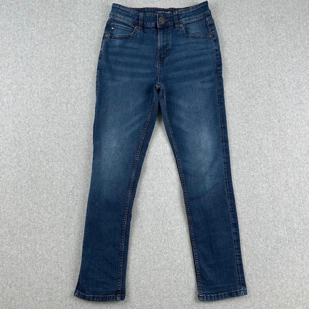 Tommy Hilfiger Womens Jeans Stretch‎ Straight Leg Blue Dark Wash Size 14